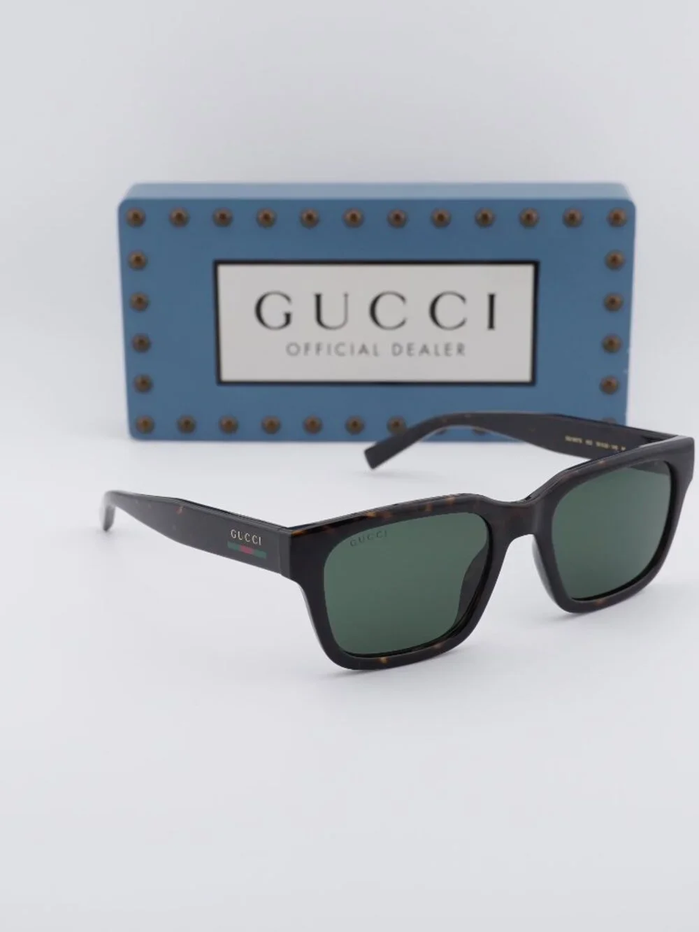 Gucci GG1857S 002 Square Sunglasses - Havana\Green